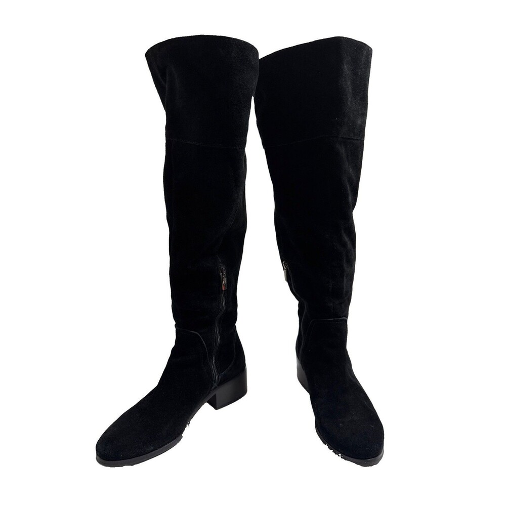 Vince Camuto Karinda Over The Knee Boots Women’s 8M Black Suede 18” Tall Upper